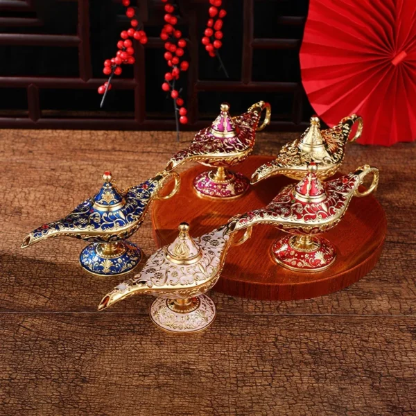 Wishing lamp big size metal Alad Lamp Statue for home decoration gifts item - Image 2