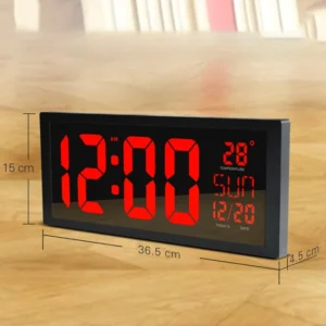 New Design Multifunctional Outdoor Large-screen High-definition Digital Display LED Electronic Wall Clock Led Clock