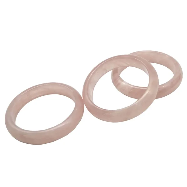 Crystal Quartz Rose Bangles Real High Quality Pink Bracelets Wedding WOMEN'S MEN'S Rhinestone Party Unisex Claw Setting Gift - Image 3